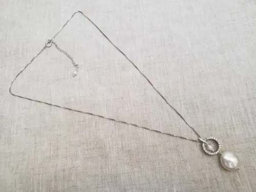 Corrente com Zircônias e Pérola
