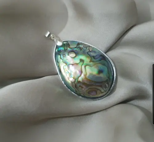 Pingente de Prata com Abalone