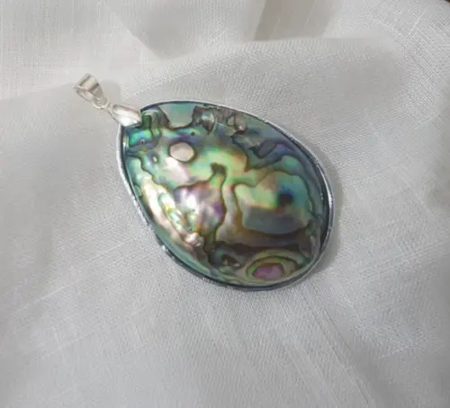 Pingente de Prata com Abalone