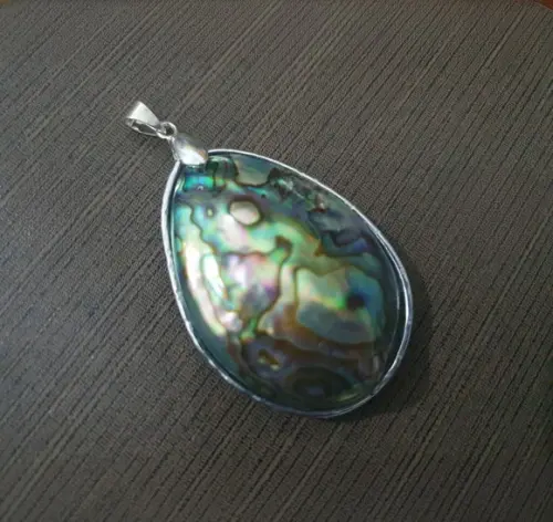 Pingente de Prata com Abalone