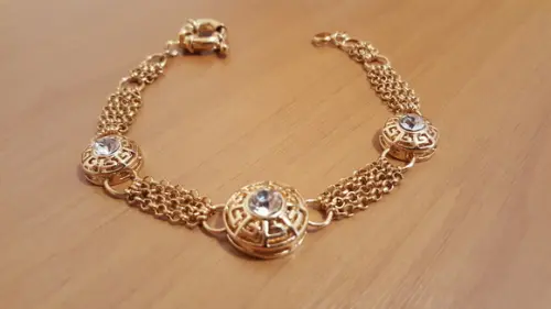 Pulseira Banhada com Cristal