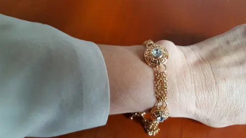 Pulseira Banhada com Cristal