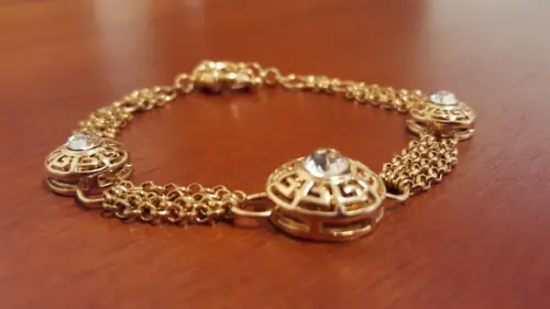 Pulseira Banhada com Cristal
