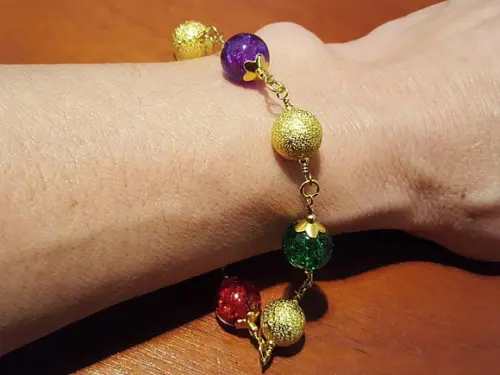 Pulseira Banhada com Cristal Fusion Colorido