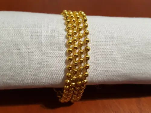 Pulseira Banhada de Bolinhas