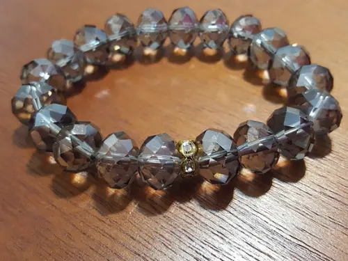 Pulseira de Cristais Fumê