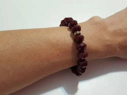 Pulseira de Cristais Rubi