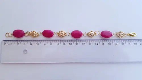 Pulseira de Pedra Natural Jade Chiclete
