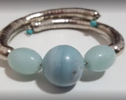 Pulseira de Pedras Amazonita