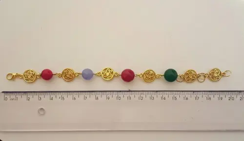 Pulseira de Pedras Naturais Coloridas