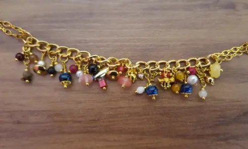 Pulseira de Pedras Naturais Multicoloridas
