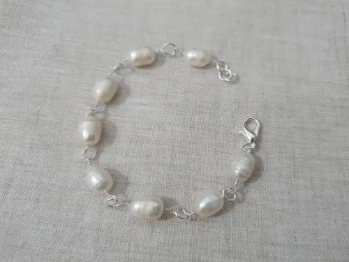 Pulseira de Pérolas Barrocas