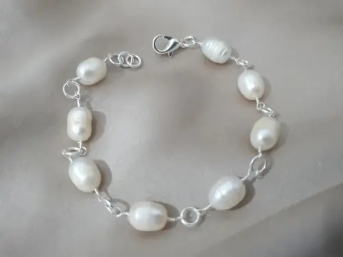 Pulseira de Pérolas Barrocas