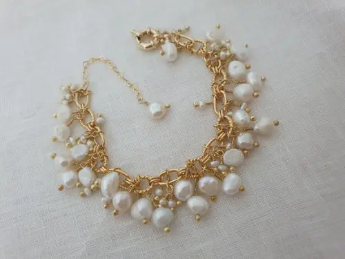 Pulseira de Pérolas Naturais