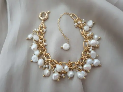 Pulseira de Pérolas Naturais