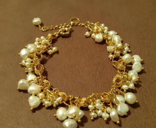 Pulseira de Pérolas Naturais