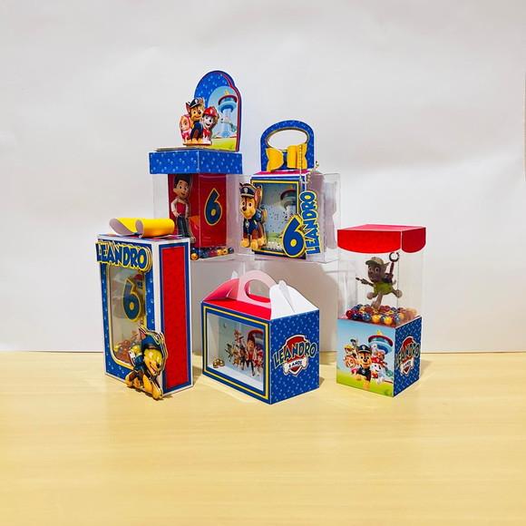 Kit 30 Caixas Shaker Personalizadas Festa Patrulha Canina