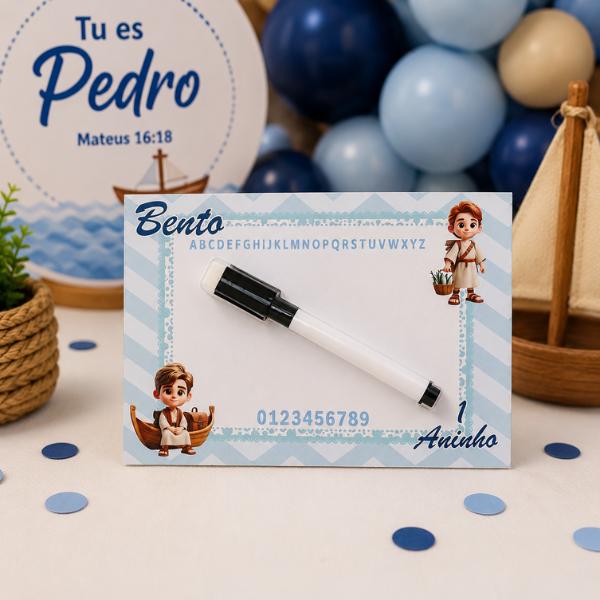 Lousa Mágica 3em1 Personalizada com caneta e apagador lembrancin