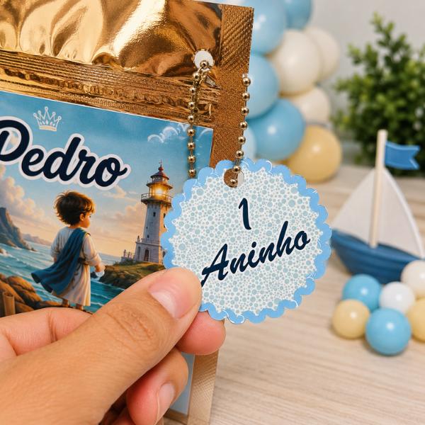 Saquinho Metalizado Personalizado Lembrancinha de Festa de Aniver