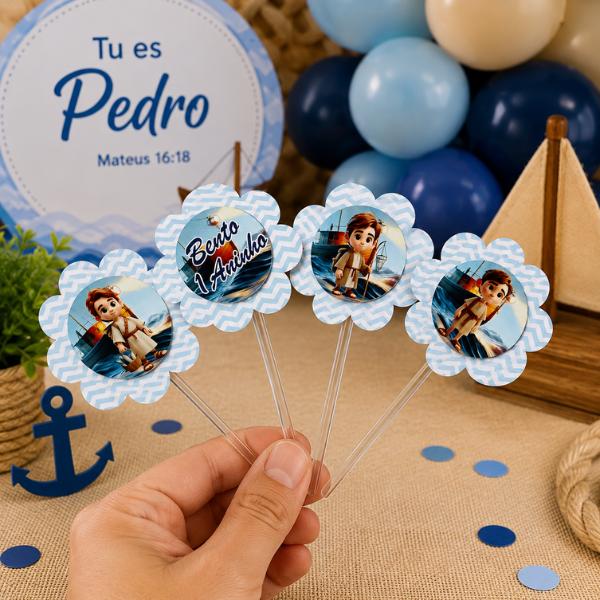 Topper de Doce Personalizado Lembrancinha Festa de Aniversario Tu