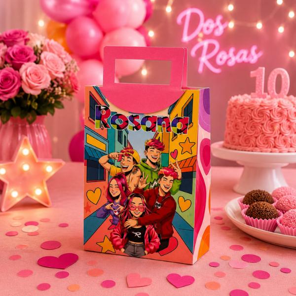 Sacolinha P Personalizada Lembrancinha Festa de Aniversario dos R