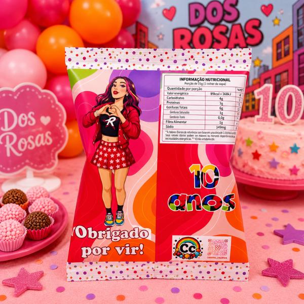 Saquinho personalizado para Salgadinho Chipbag Lembrancinha Festa