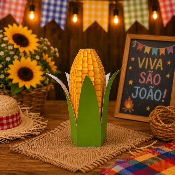 Kit 40 Caixas 3D Personalizadas Lembrancinha Festa de Aniversario