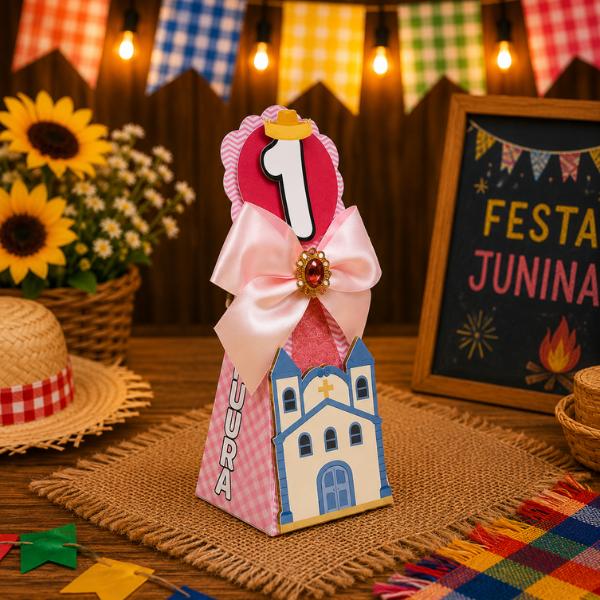 Kit 40 Caixas 3D Personalizadas Lembrancinha Festa de Aniversario