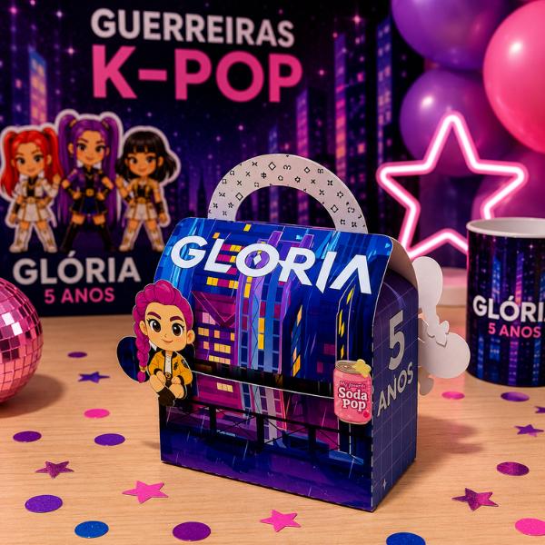 Kit 40 Caixas 3D Personalizadas Lembrancinha Festa de Aniversario