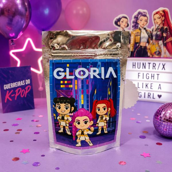 Saquinho Metalizado Personalizado Lembrancinha de Festa de Aniver