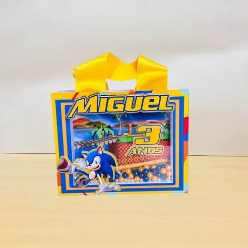 Sacola Horizontal Shaker m Personalizado Sonic