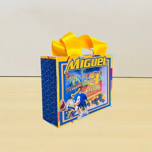 Sacola Horizontal Shaker m Personalizado Sonic