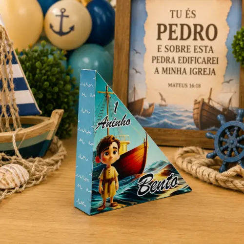 Porta Guardanapo Personalizado lembrancinha Festa de Aniversario Tu És Pedro