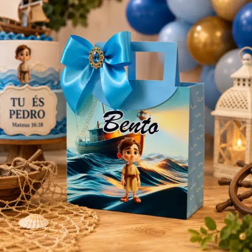 Sacola Horizontal M Personalizada Lembrancinha Festa de Aniversar