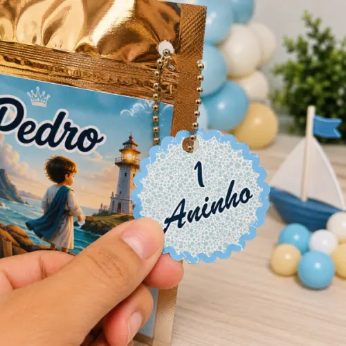 Saquinho Metalizado Personalizado Lembrancinha de Festa de Aniver