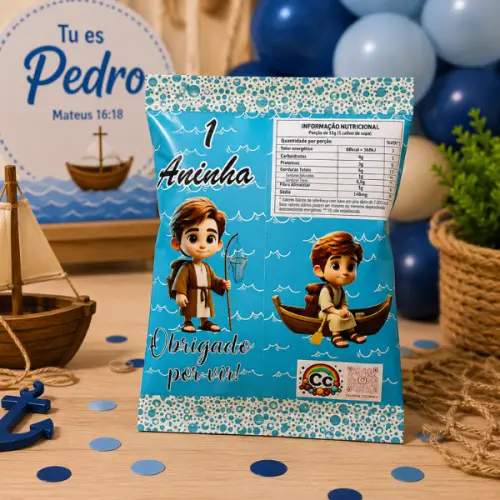 Saquinho personalizado para Salgadinho Chipbag Lembrancinha Festa