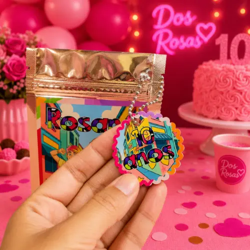 Saquinho Metalizado Personalizado Lembrancinha de Festa de Aniver