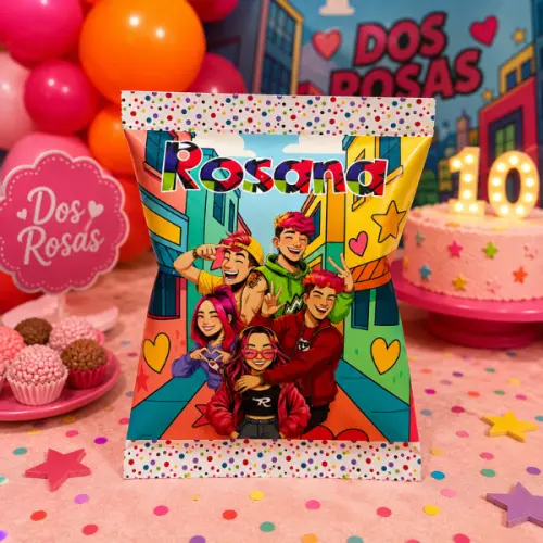 Saquinho personalizado para Salgadinho Chipbag Lembrancinha Festa