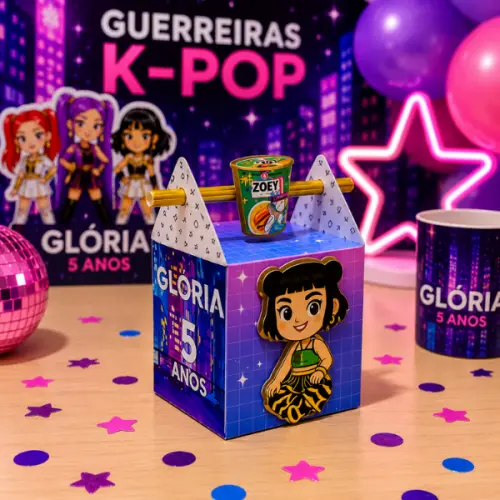 Kit 20 Caixas 3D Personalizadas Lembrancinha Festa de Aniversario
