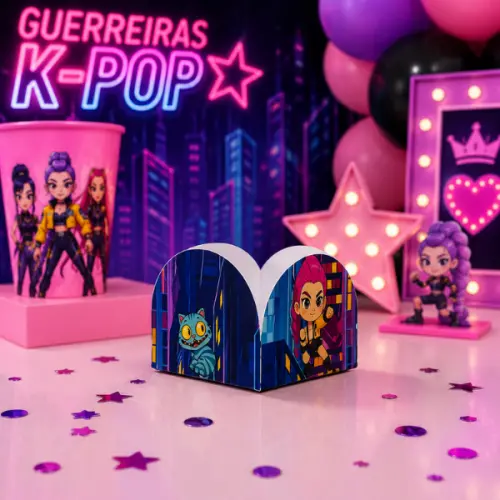 Forminha para Doce Festa Lembrancinha Aniversario Guerreiras K-pop