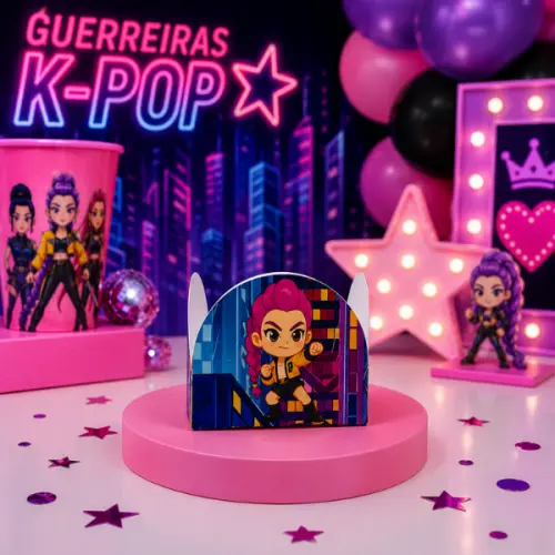 Forminha para Doce Festa Lembrancinha Aniversario Guerreiras K-po