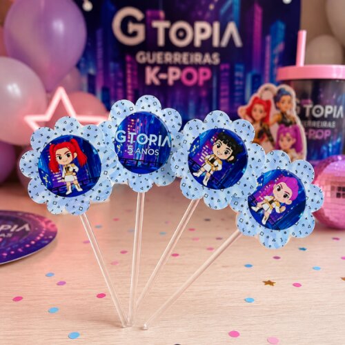Topper de Doce Personalizado Lembrancinha Festa de Aniversario Gu