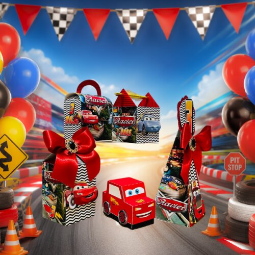 Kit 20 Caixas 3D Personalizadas Lembrancinha Festa de Aniversario