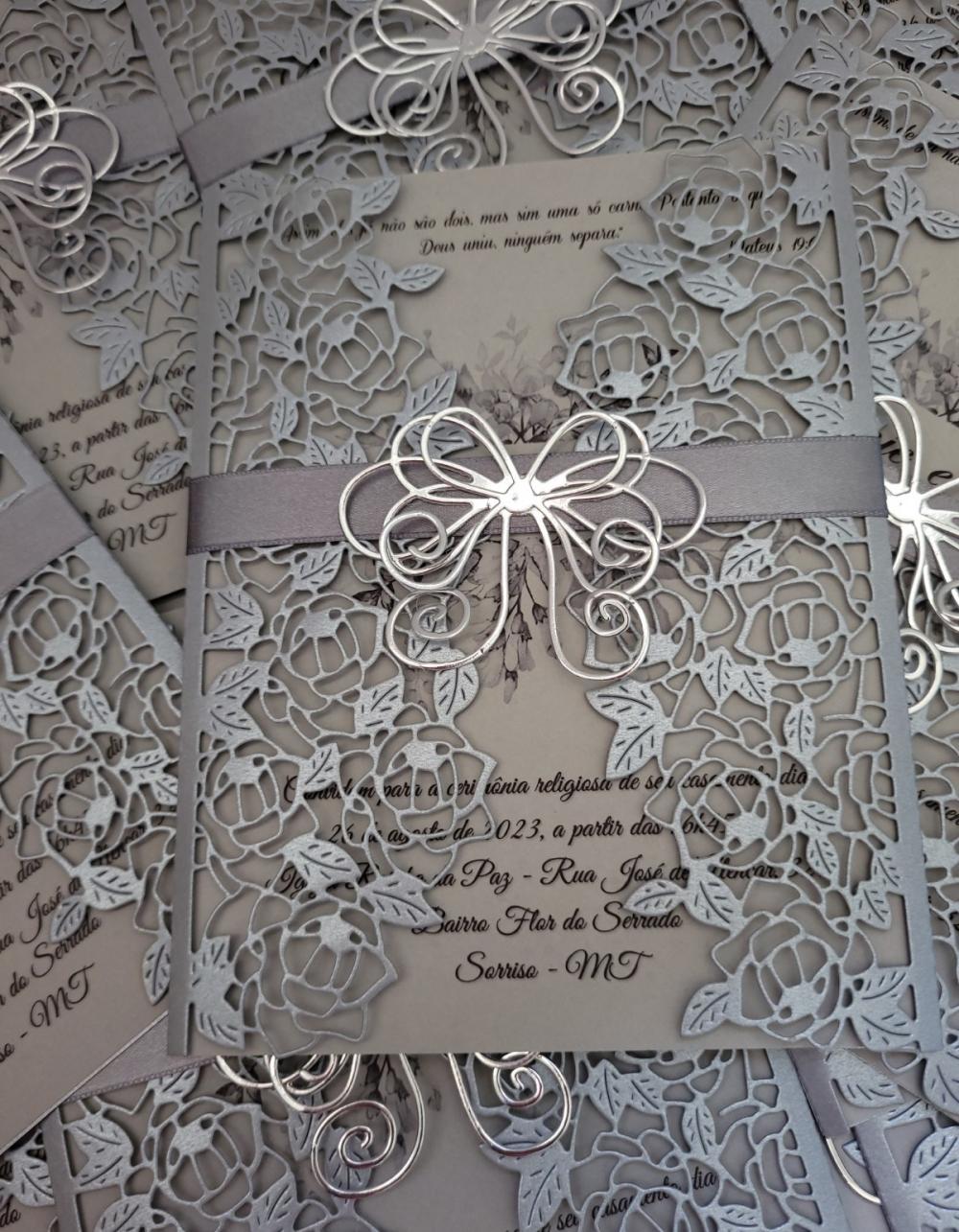 Convite de Casamento com impressão