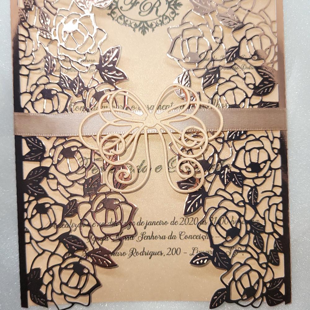 Convite de Casamento com impressão