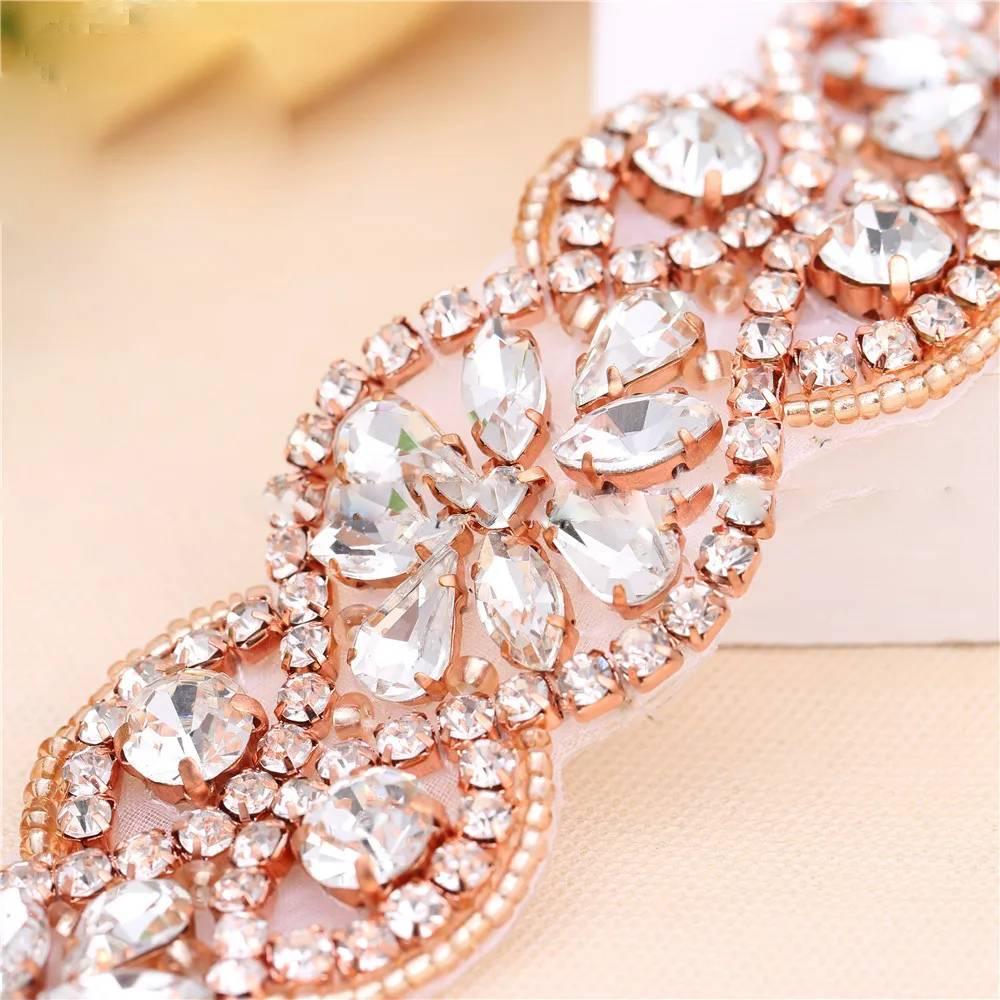 Cinto Rosé Gold de strass