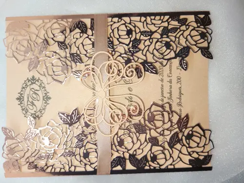 Convite de Casamento com impressão