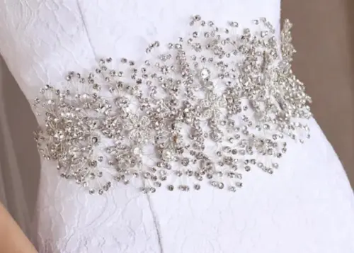 Cinto para noiva largo - 15cm