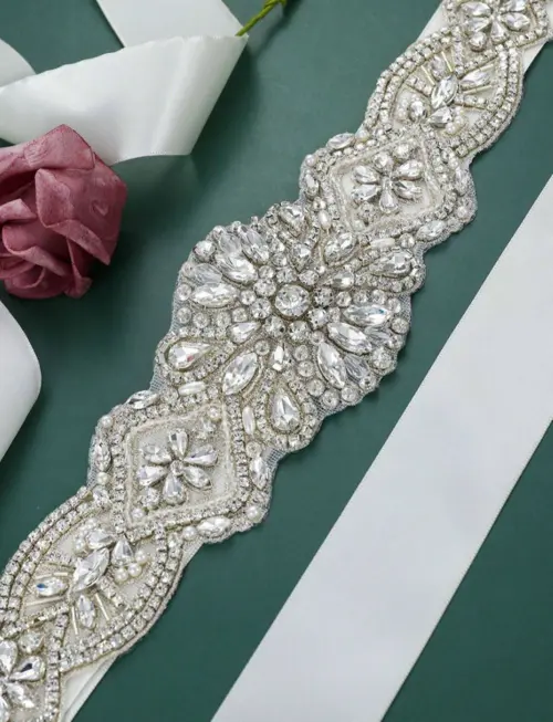 Cinto de strass Prata