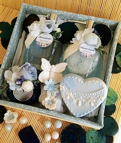 Kit Floral Azul